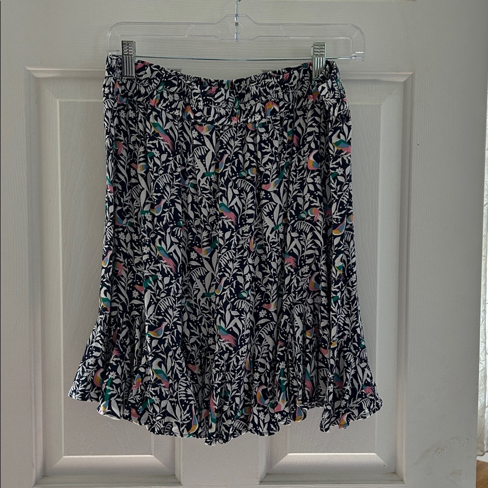 LOFT Multicolor Floral Skirt